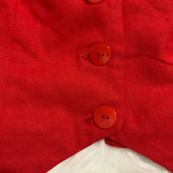 Anthropologie Red Crop Top - Picture 5 of 9